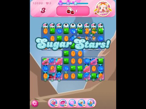 Candy Crush Saga Level 13598 (Sugar stars, NO boosters)