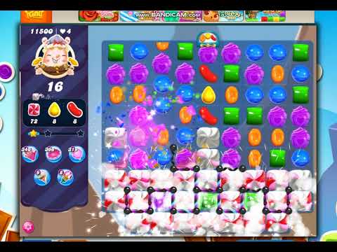 Candy Crush Saga Level 11500 - 26 Moves  NO BOOSTERS