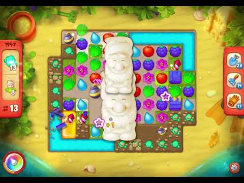 GardenScapes Level 1947 no boosters (23 moves)