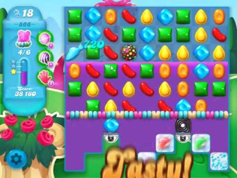 Candy Crush Soda Saga Level 866 - NO BOOSTERS