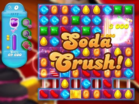 Candy Crush Soda Saga Level 1572 (3 stars, No boosters)