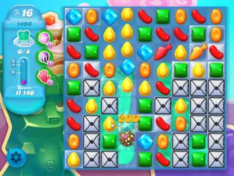 Candy Crush Soda Saga Level 1496 - NO BOOSTERS