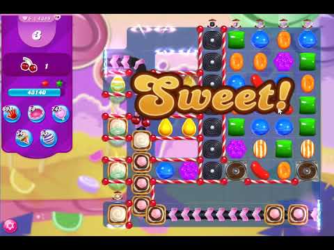 Candy Crush Saga Level 4349 IMPOSSIBLE (because of the keys spawn rate)