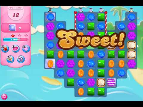 Candy Crush Saga Level 4219 NO BOOSTERS