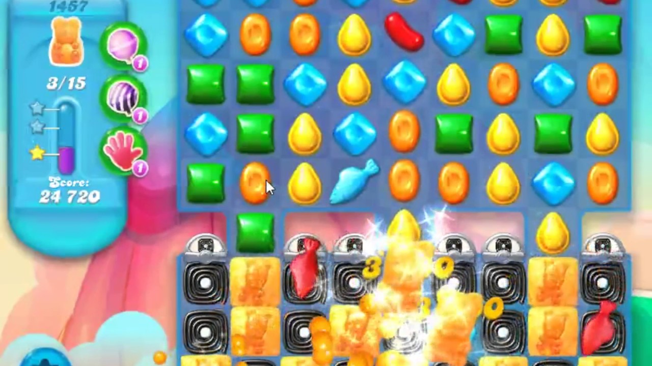Candy Crush Soda Saga Level 1457 - NO BOOSTERS