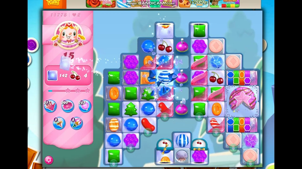 Candy Crush Saga Level 11778 - 20 Moves  NO BOOSTERS