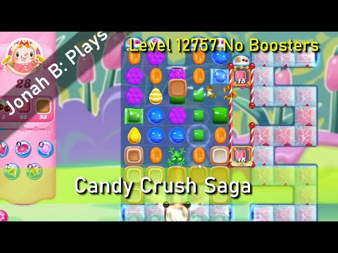 Candy Crush Saga Level 12757 No Boosters