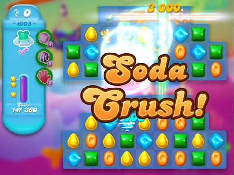 Candy Crush Soda Saga Level 1908 (3 stars, NO boosters)