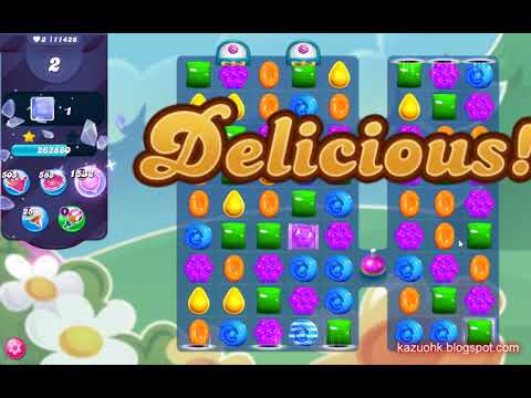 Candy Crush Saga Level 11428 (24 moves, NO boosters)