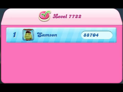 Candy Crush Saga Level 7722 NO BOOSTERS