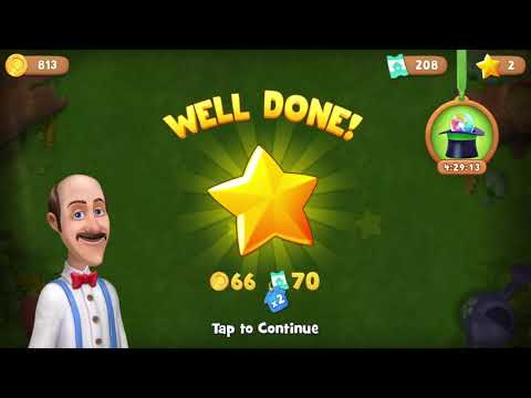 Gardenscapes Level 1891 With No Boosters - Bonus Scene With Austin - Day Complete - Area Restored!