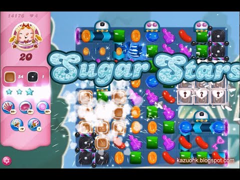 Candy Crush Saga Level 14176 (3 stars, NO boosters)