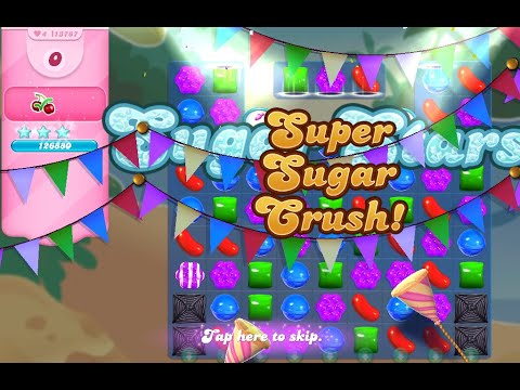 Candy Crush Saga Level 13787 (2nd version, Sugar stars, NO boosters)