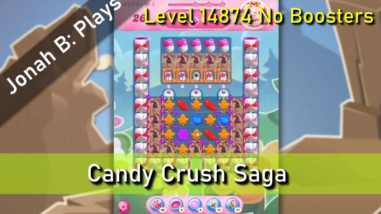 Candy Crush Saga Level 14874 No Boosters