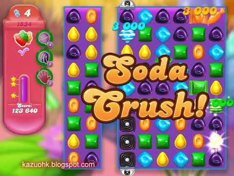 Candy Crush Soda Saga Level 1834 (3 stars, NO boosters)