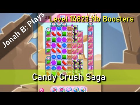 Candy Crush Saga Level 14823 No Boosters