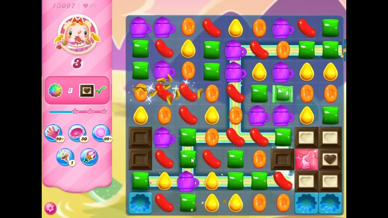 Candy Crush Saga Level 13097 - NO BOOSTERS | SKILLGAMING ✔️