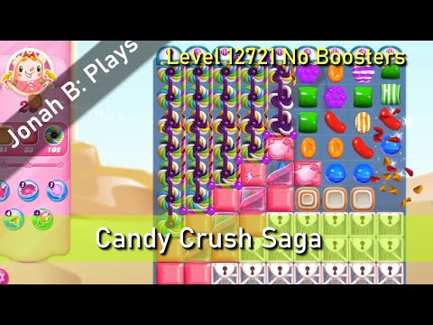 Candy Crush Saga Level 12721 No Boosters