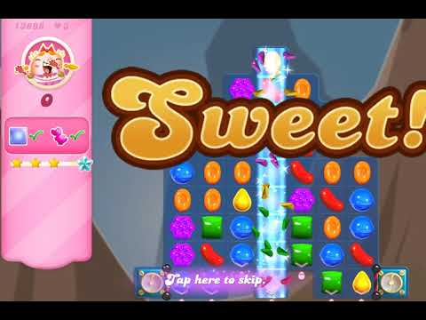 Candy Crush Saga Level 13898 (First Try, 3 stars)