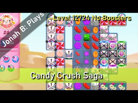 Candy Crush Saga Level 12724 No Boosters