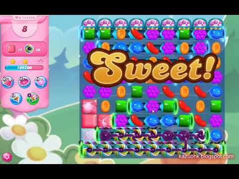 Candy Crush Saga Level 11734 (3 stars, No boosters)