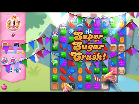 Candy Crush Saga Level 13414 (2nd version, 3 stars, NO boosters)