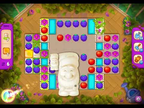 GardenScapes Level 1991 no boosters (14 moves)