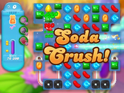 Candy Crush Soda Saga Level 1835 (3 stars, NO boosters)