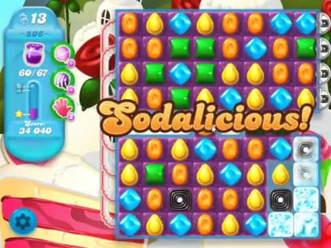 Candy Crush Soda Saga Level 806 - NO BOOSTERS