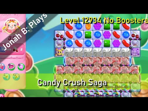 Candy Crush Saga Level 12934 No Boosters