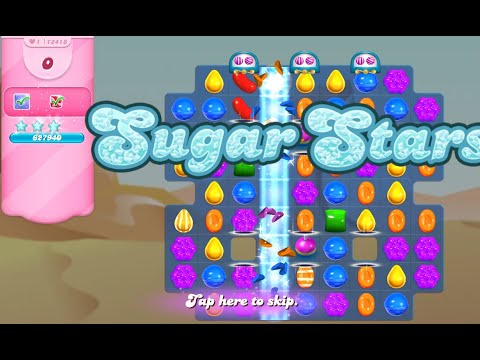 Candy Crush Saga Level 12418 (Sugar stars, No boosters)