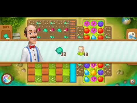 Gardenscapes Level 1899 Walkthrough "No Boosters Used"