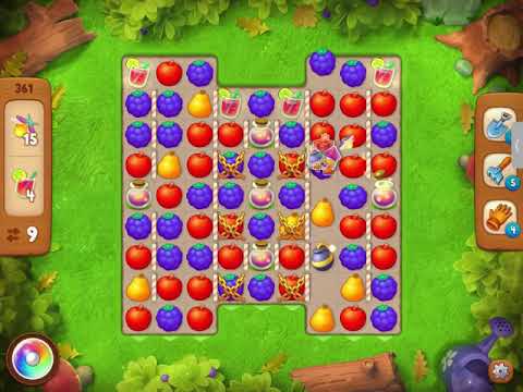 GardenScapes Level 361 no boosters (10 moves)