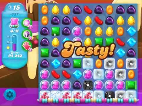 Candy Crush Soda Saga Level 637 - NO BOOSTERS