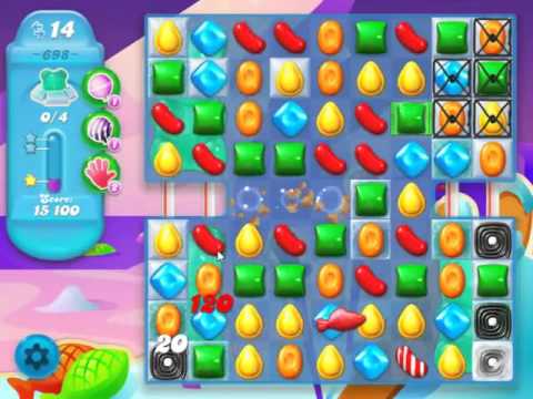 Candy Crush Soda Saga Level 698 - NO BOOSTERS