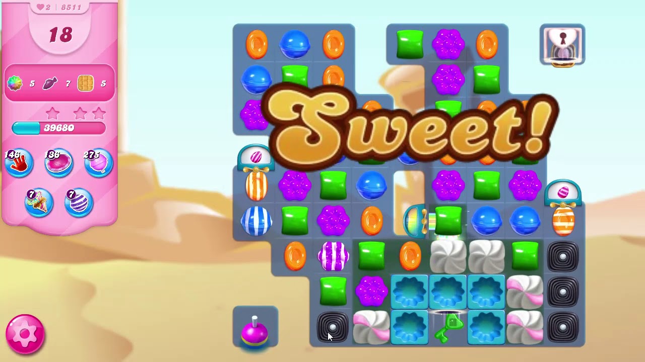 Candy Crush Saga Level 8511 NO BOOSTERS