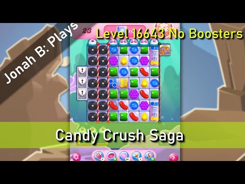 Candy Crush Saga Level 16643 No Boosters