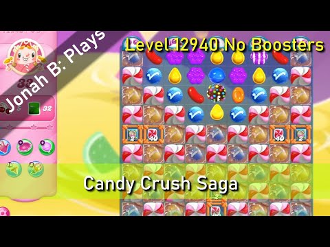 Candy Crush Saga Level 12940 No Boosters