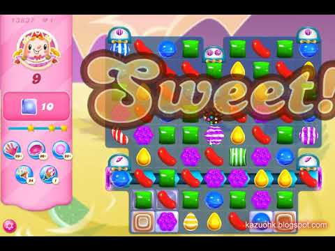 Candy Crush Saga Level 13837 (3 stars, NO boosters)