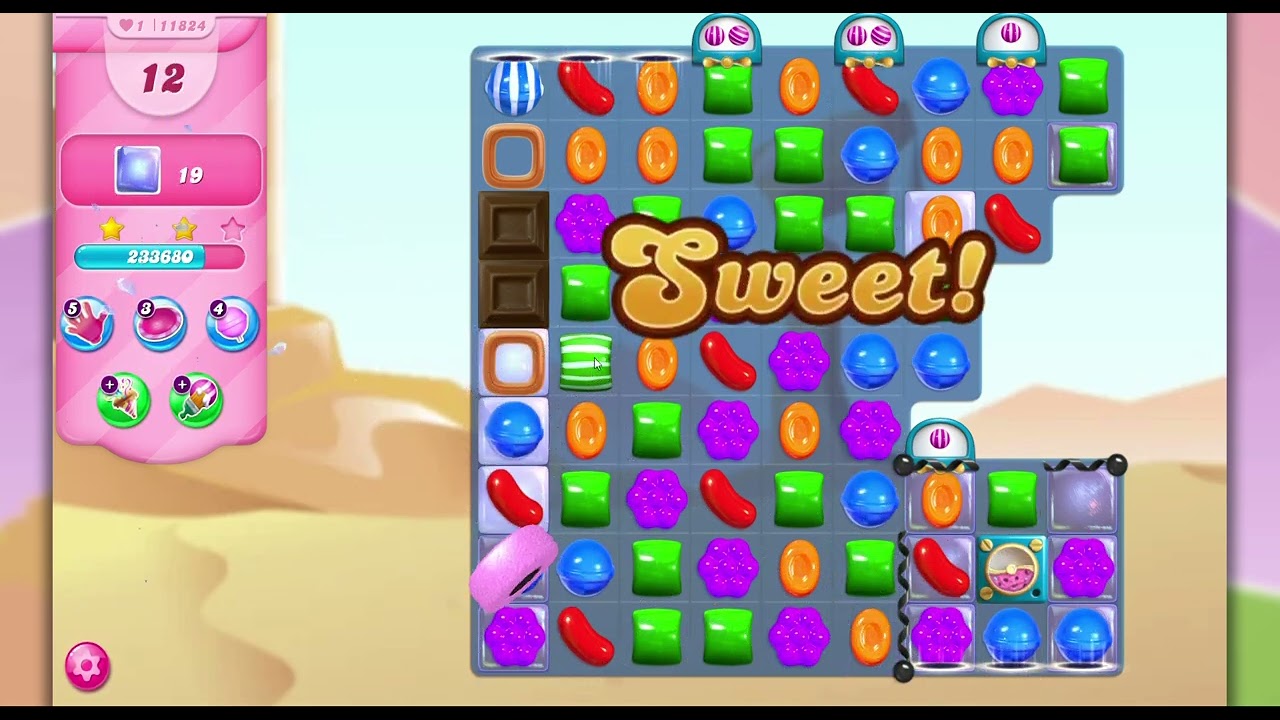 Candy Crush Saga Level 11824 - NO BOOSTERS