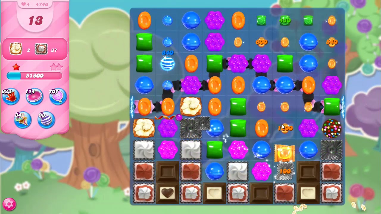 Candy Crush Saga Level 4746 NO BOOSTERS