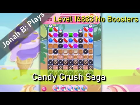 Candy Crush Saga Level 14833 No Boosters