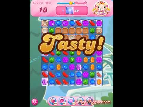 Candy Crush Saga Level 13720 (3 stars, NO pay NO pass!!)