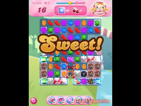 Candy Crush Saga Level 13708 (3 stars, NO boosters)