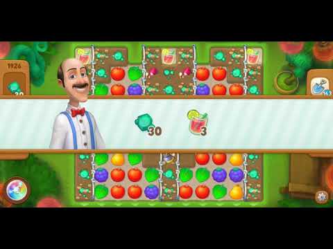 Gardenscapes Level 1926 Walkthrough "No Boosters Used"