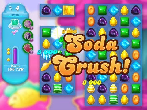 Candy Crush Soda Saga Level 1718 (3 stars, No boosters)