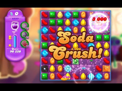 Candy Crush Soda Saga Level 1687 (3 stars, No boosters)