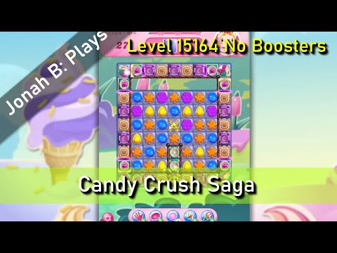 Candy Crush Saga Level 15164 No Boosters