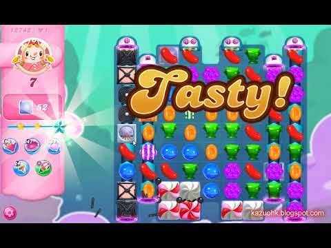 Candy Crush Saga Level 12742 (3 stars, Impossbile without boosters in 2nd version)