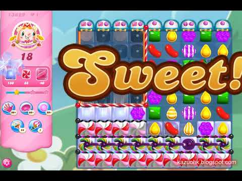 Candy Crush Saga Level 13829 (2nd version, 3 stars, NO boosters)